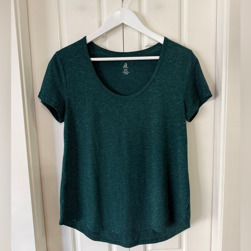 Ripzone Forest Green Scoop Neck Tee | Size M